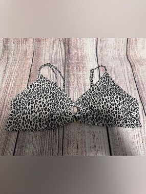 Xhilaration Leopard Print Bralette - Black & White